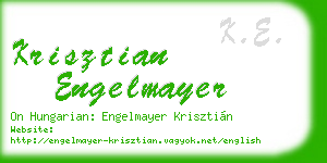 krisztian engelmayer business card